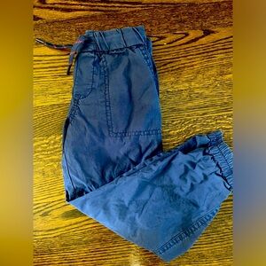 Cotton Poplin Jogger Pant Navy